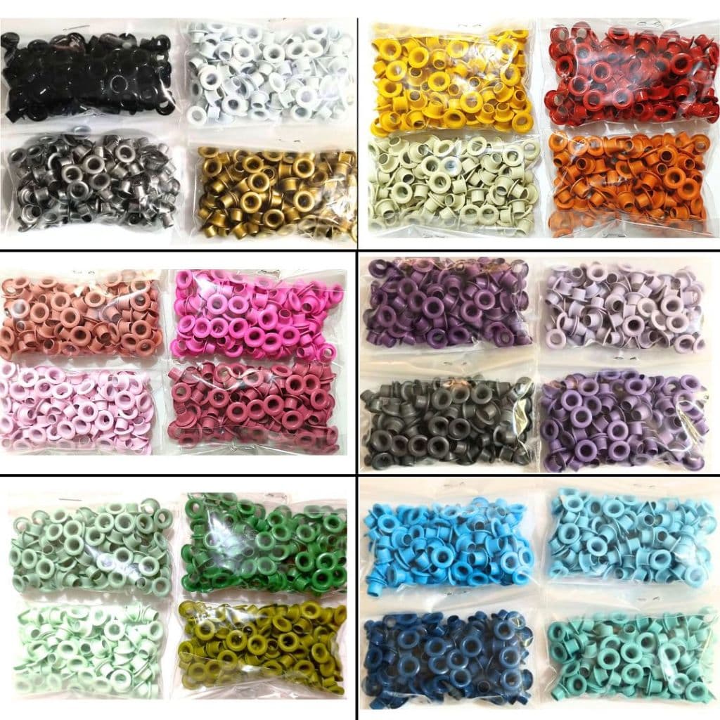KIT 400 ILHOSES - 100 UNIDADES POR COR / 4 CORES DIFERENTES