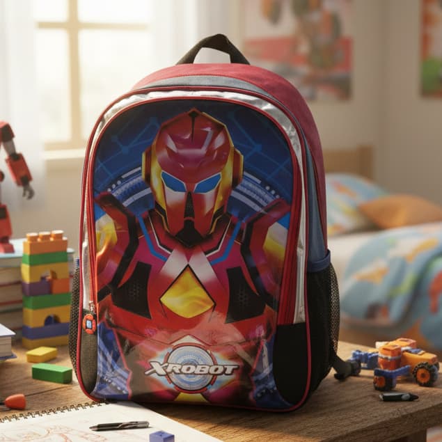 MOCHILA ESCOLAR INFANTIL X-ROBOT