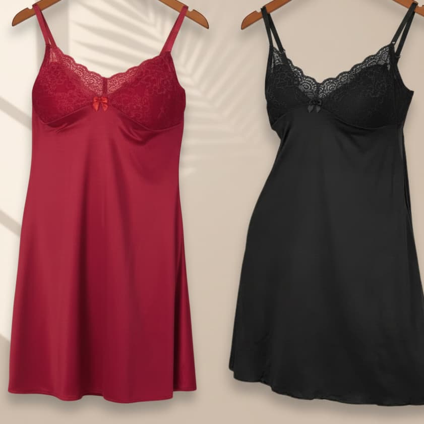 Camisola Feminina Curta Renda Sensual Confortável Segunda Pele Luxo Noite Dormir Premium