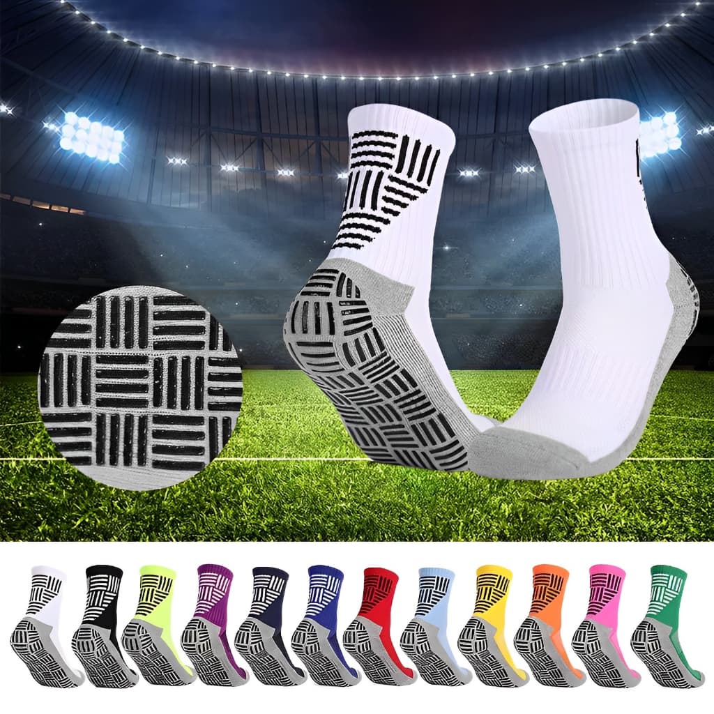 Nova Linha De Calcanhar Ponto De silicone Antiderrapante E Meias De Futebol Respiráveis