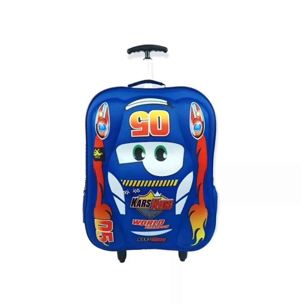 Mochila Infantil com Rodinhas 3D para Meninos Alto Relevo