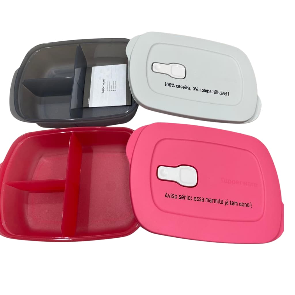 Tupperware Cristalwave 1L Retangular Marmita Microondas Original