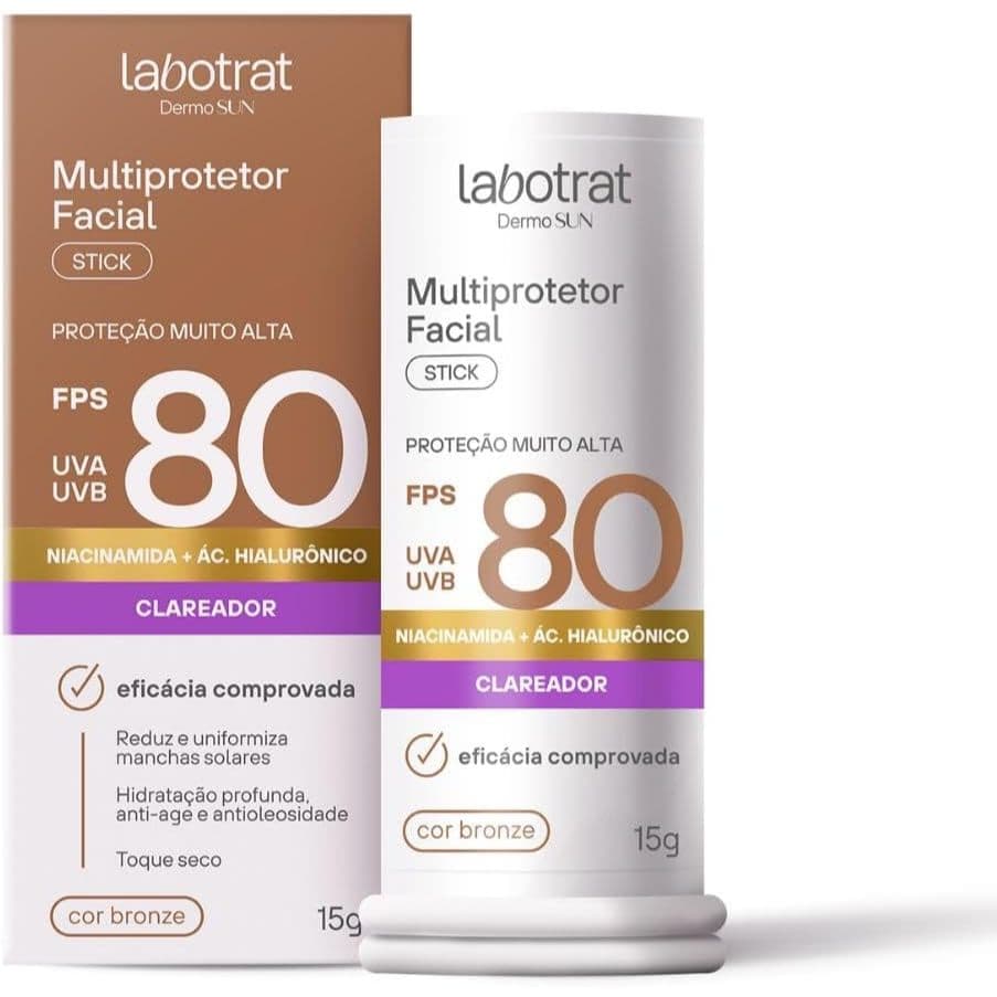 Multi Protetor Solar Stick Labotrat com cor – Alta Proteção UVA/UVB | 15g