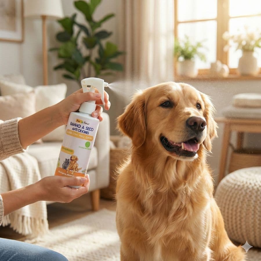 Banho a Seco Pet Antiodor para Cães e Gatos – Limpa, Hidrata e Elimina Odores | Ação calmante