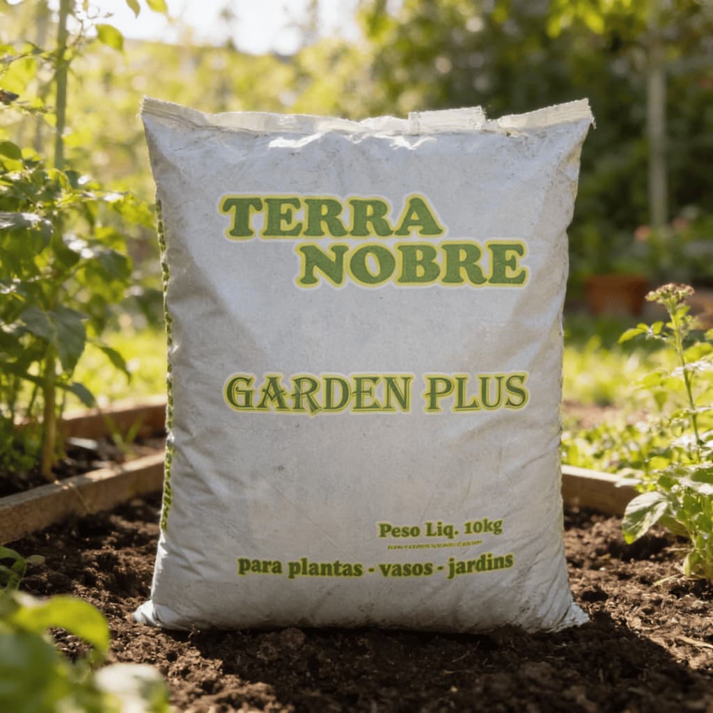 Terra Adubada Vegetal Orgânica 5kg a 25kg Jardim Orquídeas Horta Plantio Vasos de Planta Jardinagem