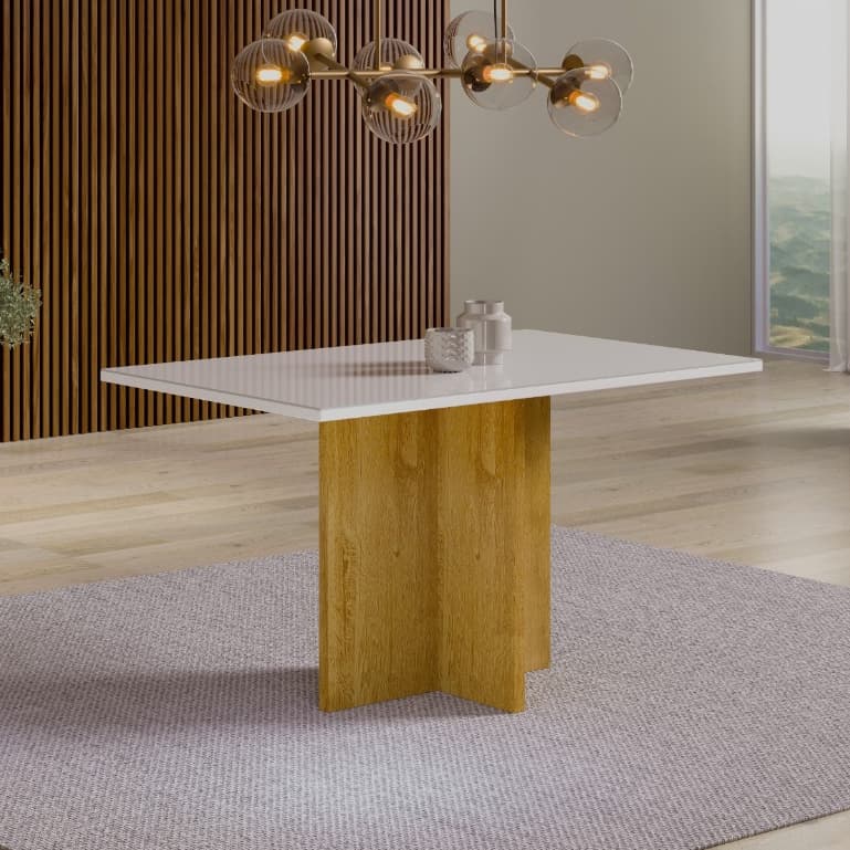 Mesa de sala de jantar Salinas Compacta 80cm x 100cm - Apartamento