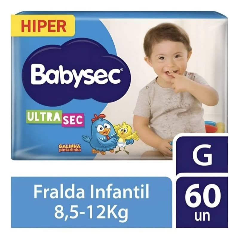 FRALDA BABYSEC HIPER G C/60