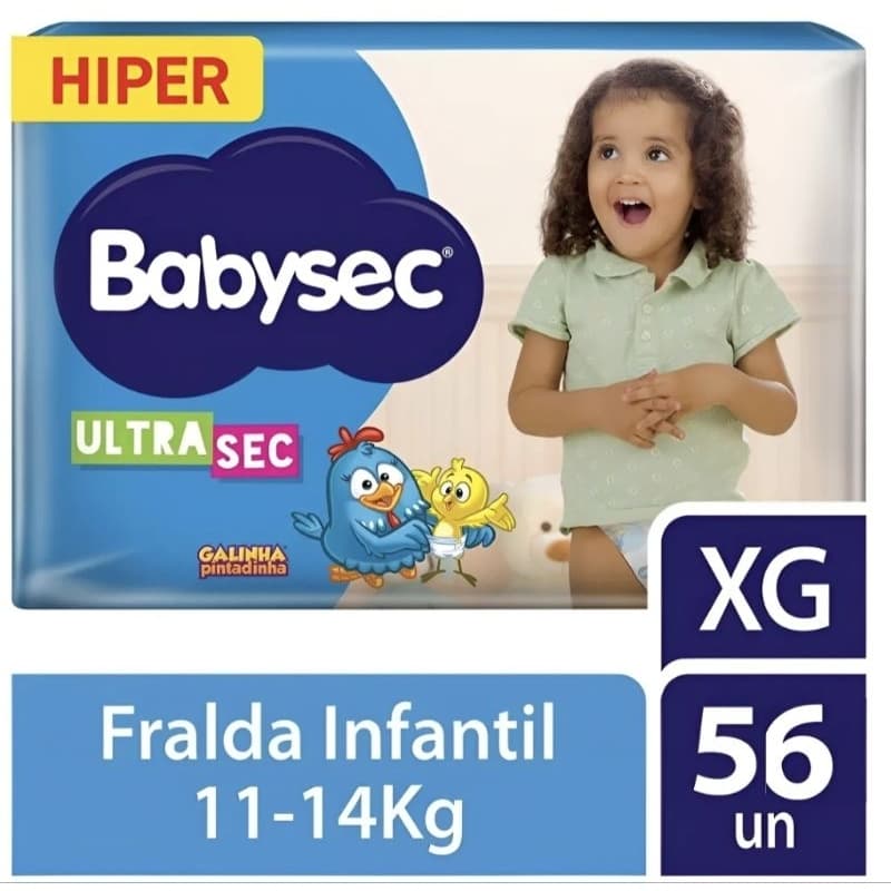 FRALDA BABYSEC HIPER XG C/56