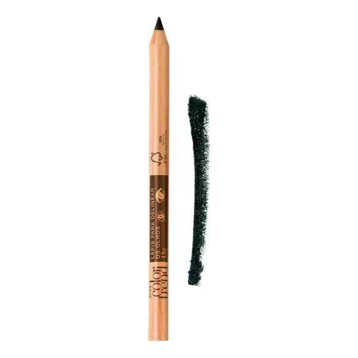 Lapis para Delinear os Olhos Color Trend Preto Matte Avon
