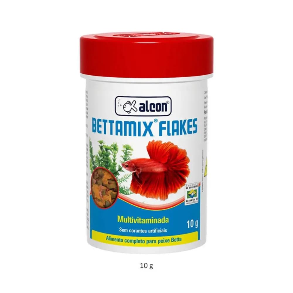 Ração para Peixe Betta Tetra Guppy Alimento Completo Alcon Mini Betta Nutrição Balanceada Aquário