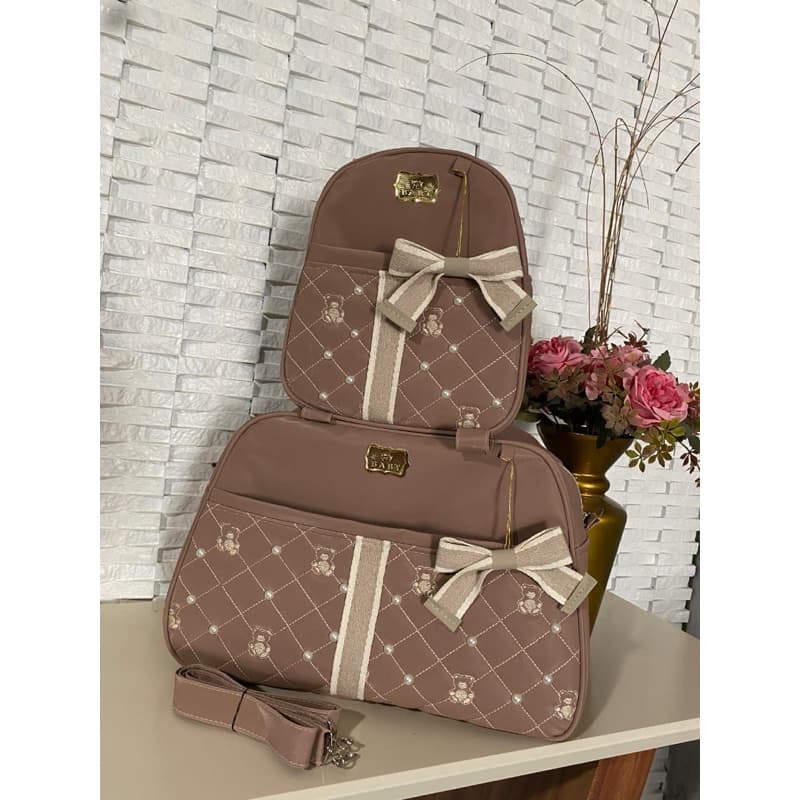 bolsas maternidade kit 2 peças de pérolas ✅ envio imediato