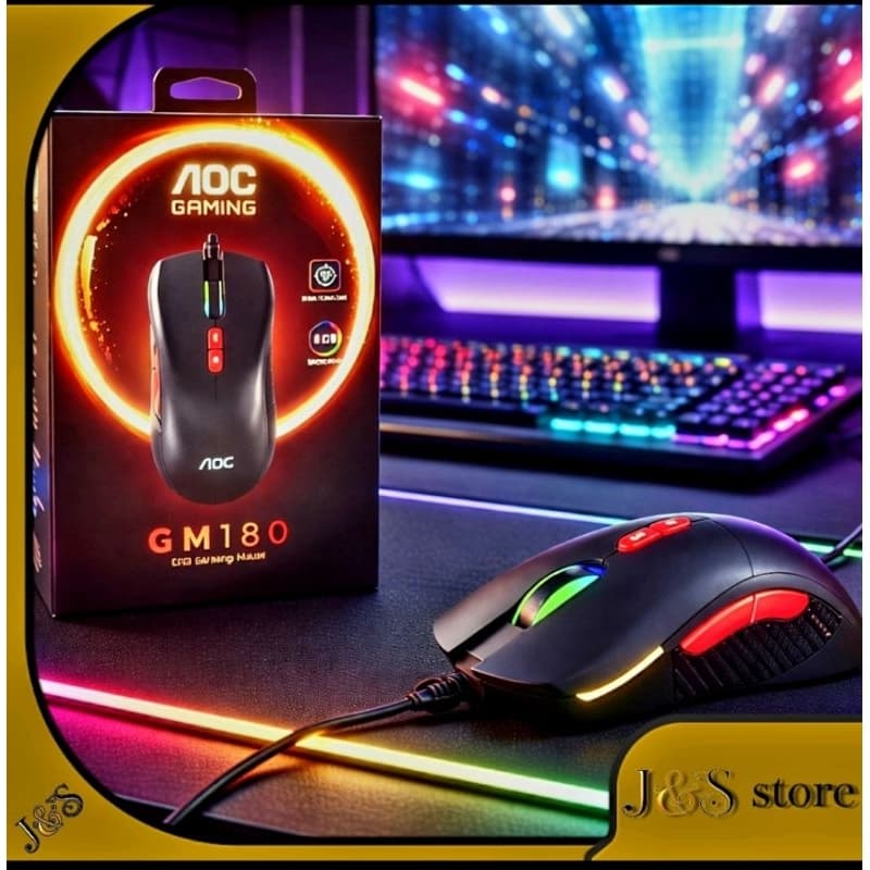Mouse Gamer com Fio 7200 DPI - Preta