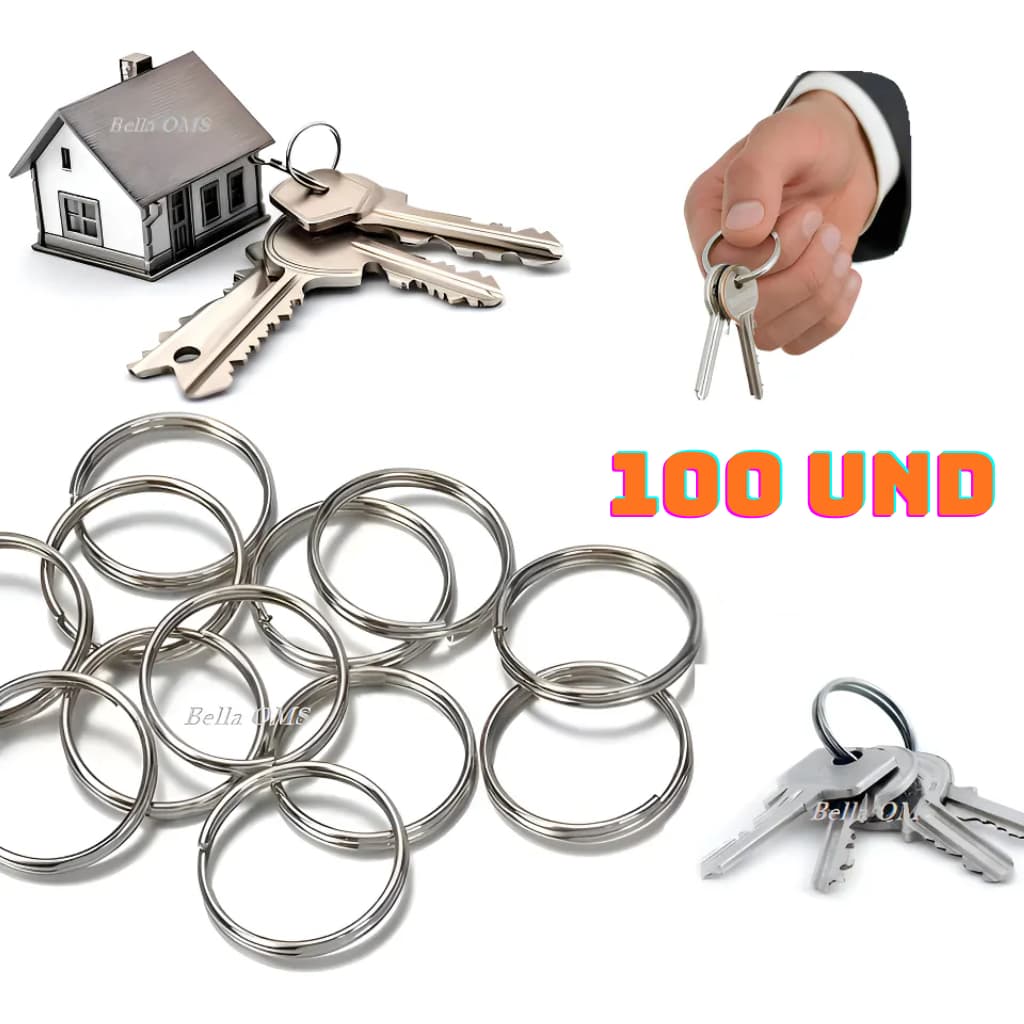 100 Argola De Chaveiro Ou Chave - 22mm Argolas Menor Preço Qualidade Profissional