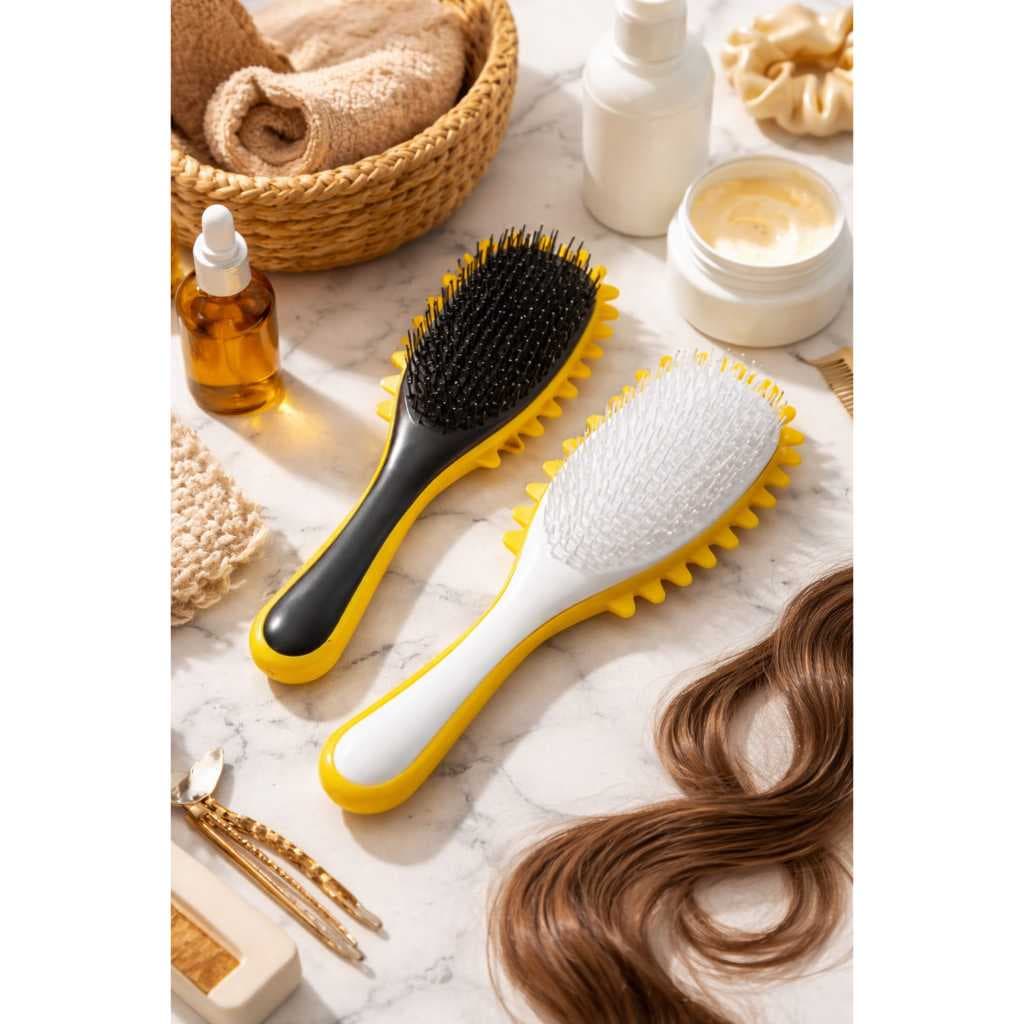 Escova de Cabelo Cacheado de Fitagem Ondulação Definição de Cachos e Finalização