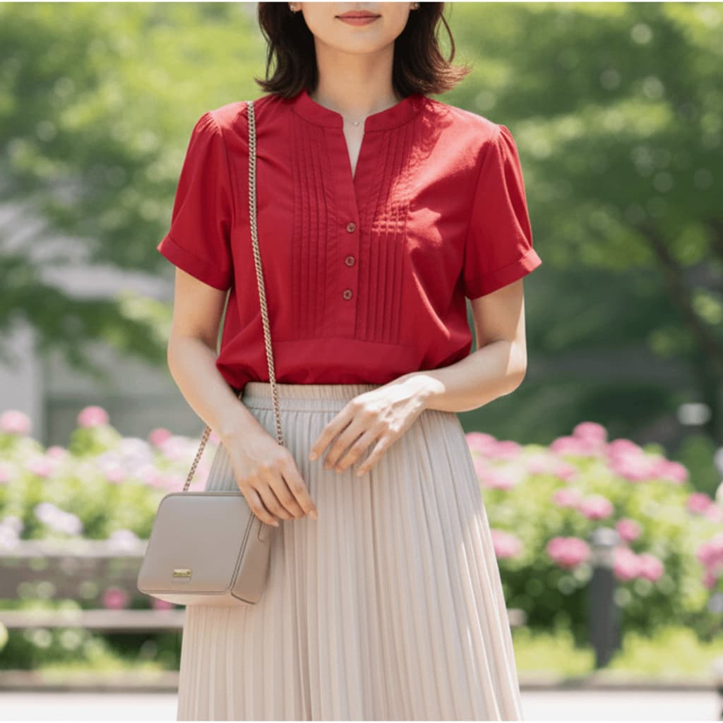 blusa vermelha estilo oriental vintage retrô camponesa cottagecore romântico delicado boneca y2k