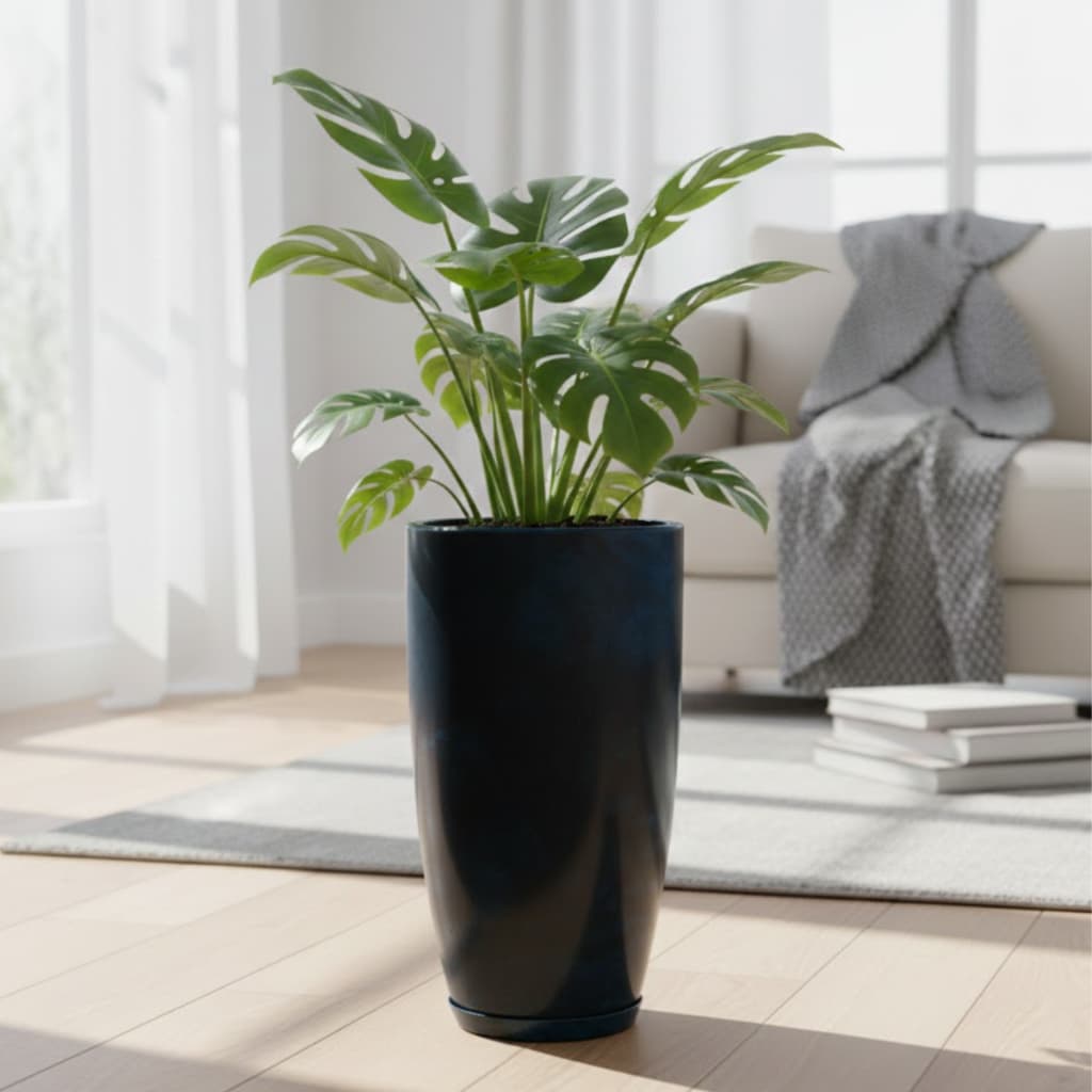 Vaso para planta polietileno coluna lisa moderna N2
