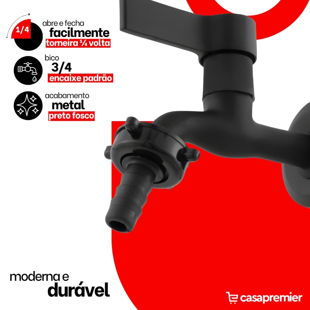 Torneira De Jardim E Tanque Lavanderia Metal Maquina De Lavar Preta De Parede C70