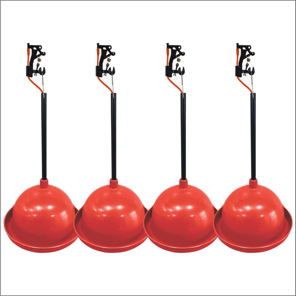 Kit 4 Bebedouro Frango Aves Pendular Automático Resistente