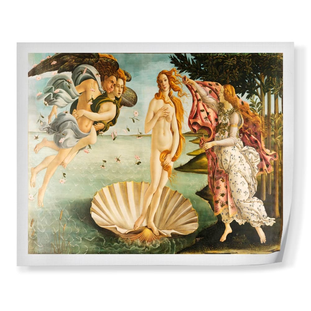 Tela em Tecido Canvas O Nascimento de Vênus - Botticelli | Canvas para Emoldurar