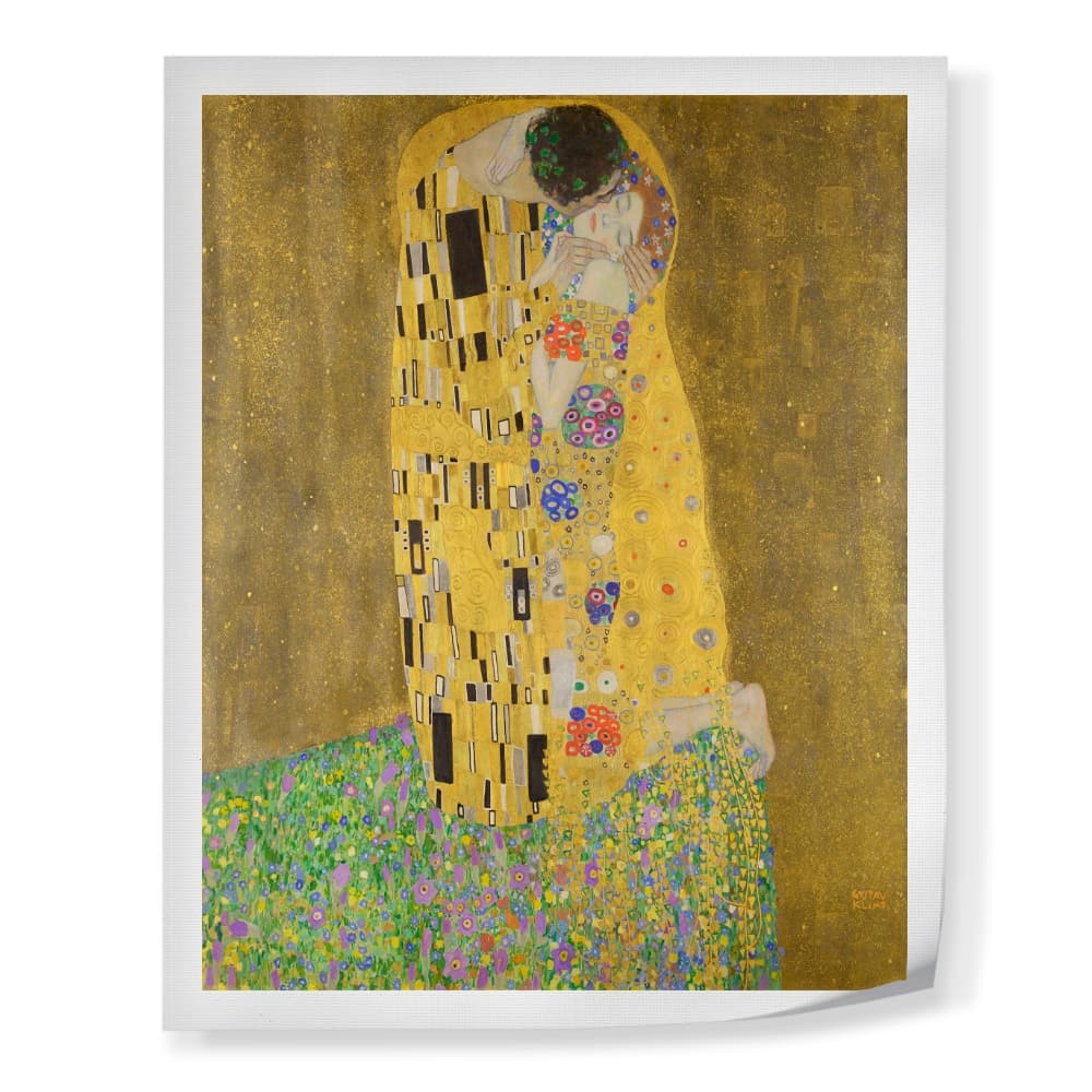 Tela em Tecido Canvas O Beijo - Gustav Klimt | Canvas para Emoldurar