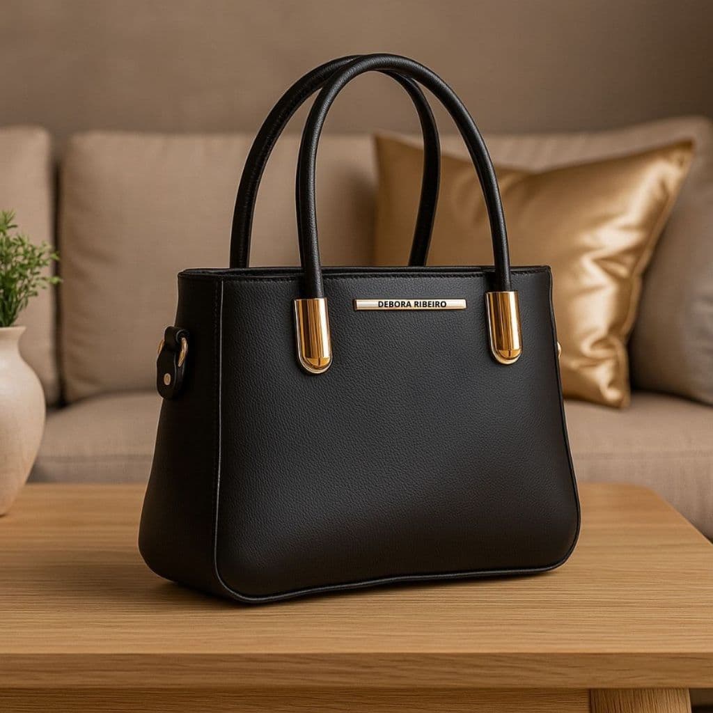 Bolsa Feminina Básica Estilosa Média Compacta Alça De Mão Luxo Tendência Lançamento