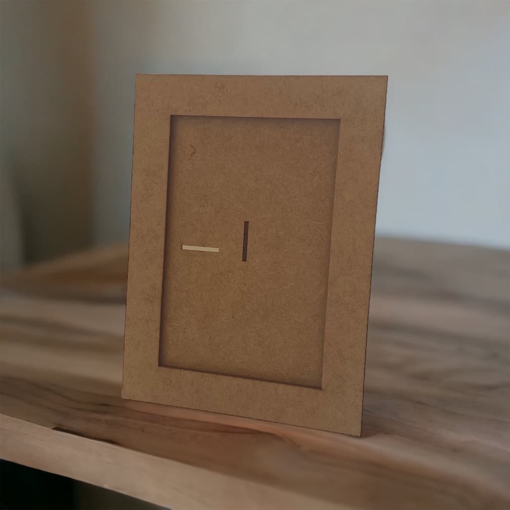 Porta Retrato 10x15cm Liso Em Mdf Crú