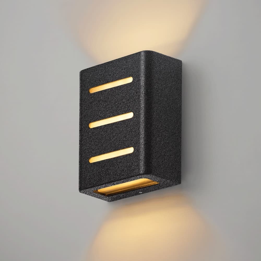 Arandela Fussen 3 Aletas Germany Premium Blumenau Preto Bivolt Parede