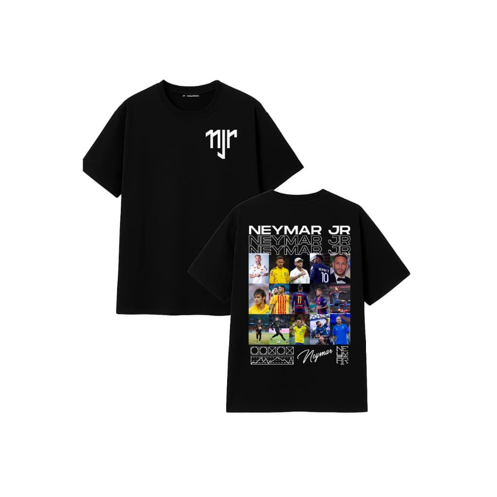 Camiseta Neymar Jr. NJR Unissex 100% Algodão Estilo Streetwear Futebol Oversized