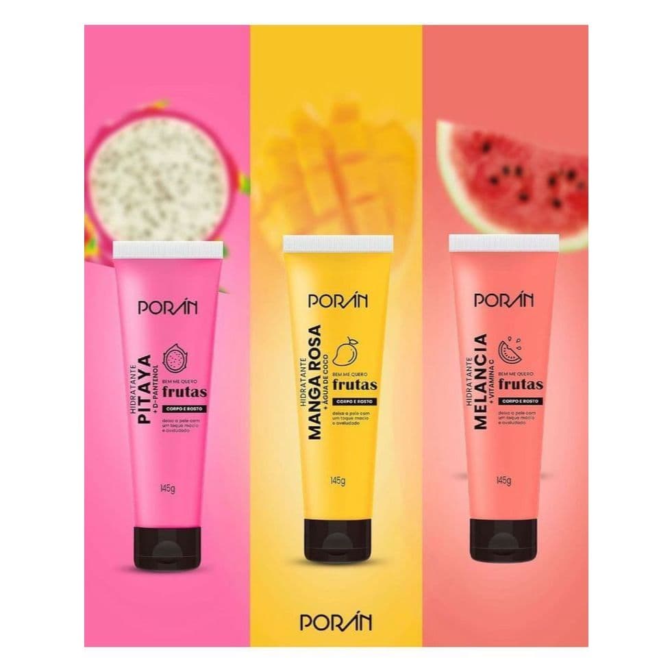 Hidratante Corporal e Facial Porán Bem Me Quero Frutas 145g