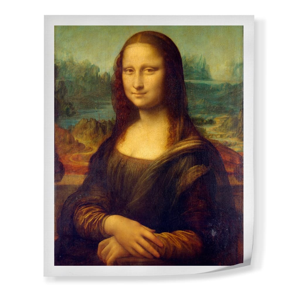 Tela em Tecido Canvas Mona Lisa - Leonardo da Vinci | Canvas para Emoldurar