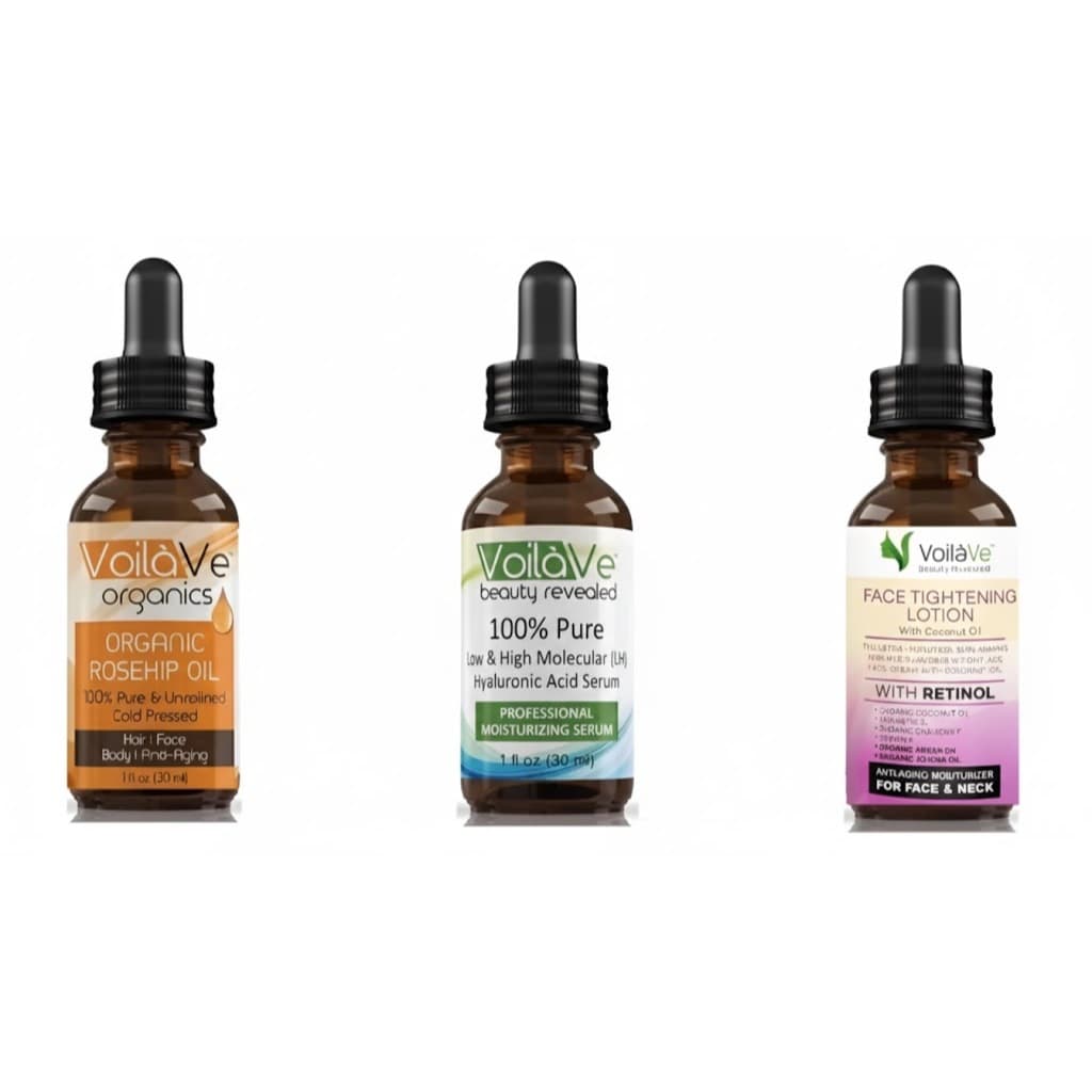 Kit Voilave ( 1 Vitamina C + 1 Hialurônico + 1 Retinol)