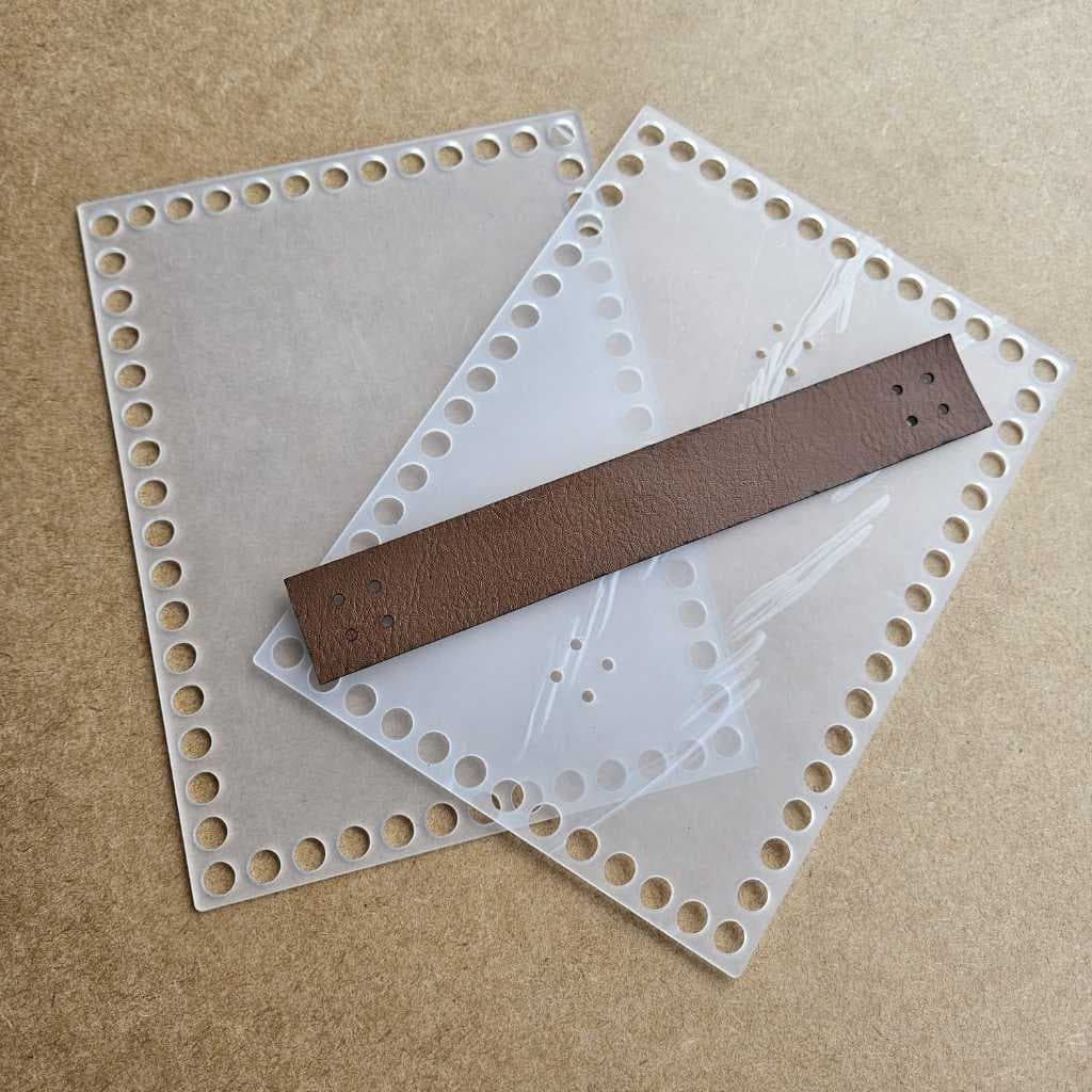 Kit para farmacinha crochê Base + Tampa + Alça 13x18cm Acrílico 2mm