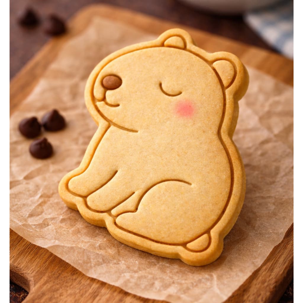 Cortador Biscoito Molde Forma CAPIVARA Marcador Carimbo Pasta Americana - Entrega Imediata - Qualida