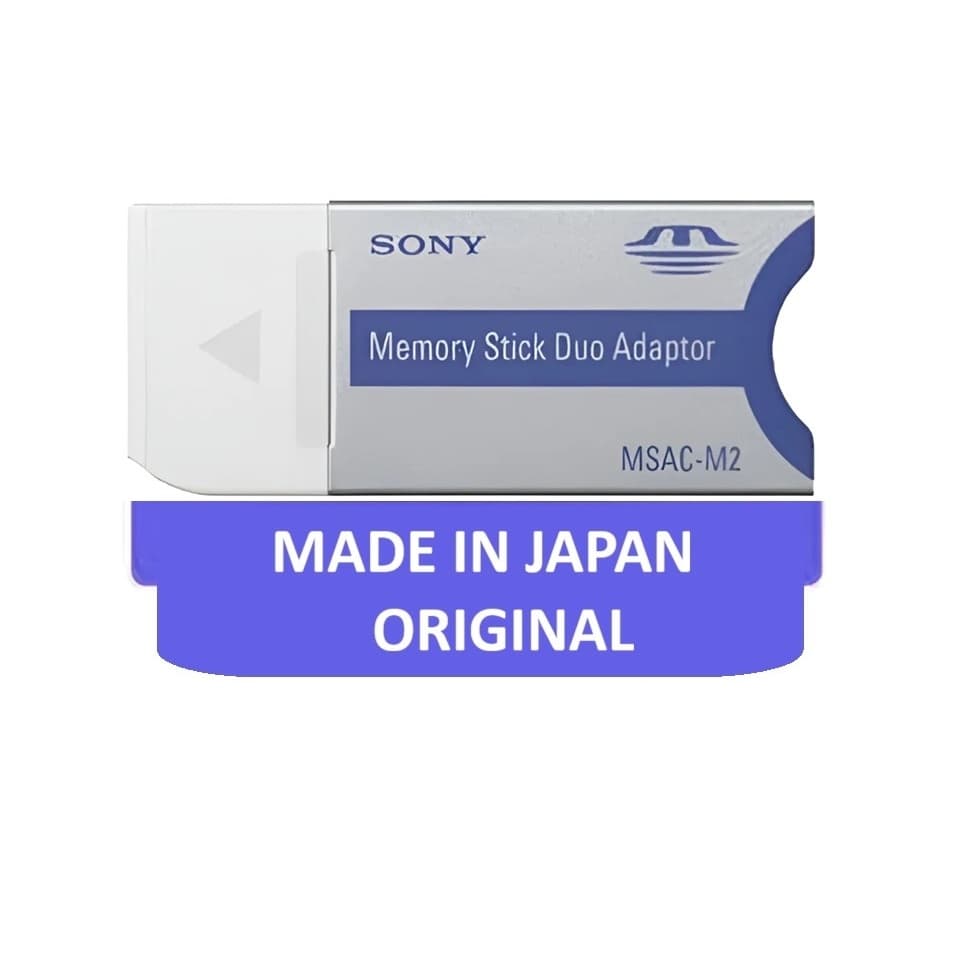 Adaptador Sony Memory Stick Duo MSAC-M2 ORIGINAL Made in Japan
