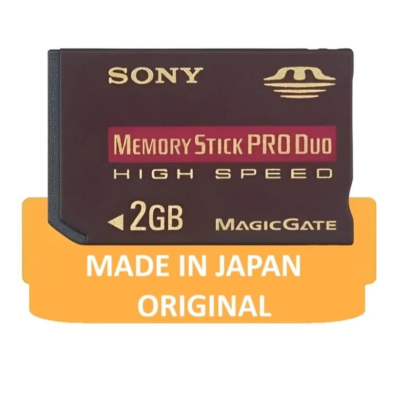 Cartão Memory Stick Pro Duo Sony high Speed 2gb Original Made in Japan