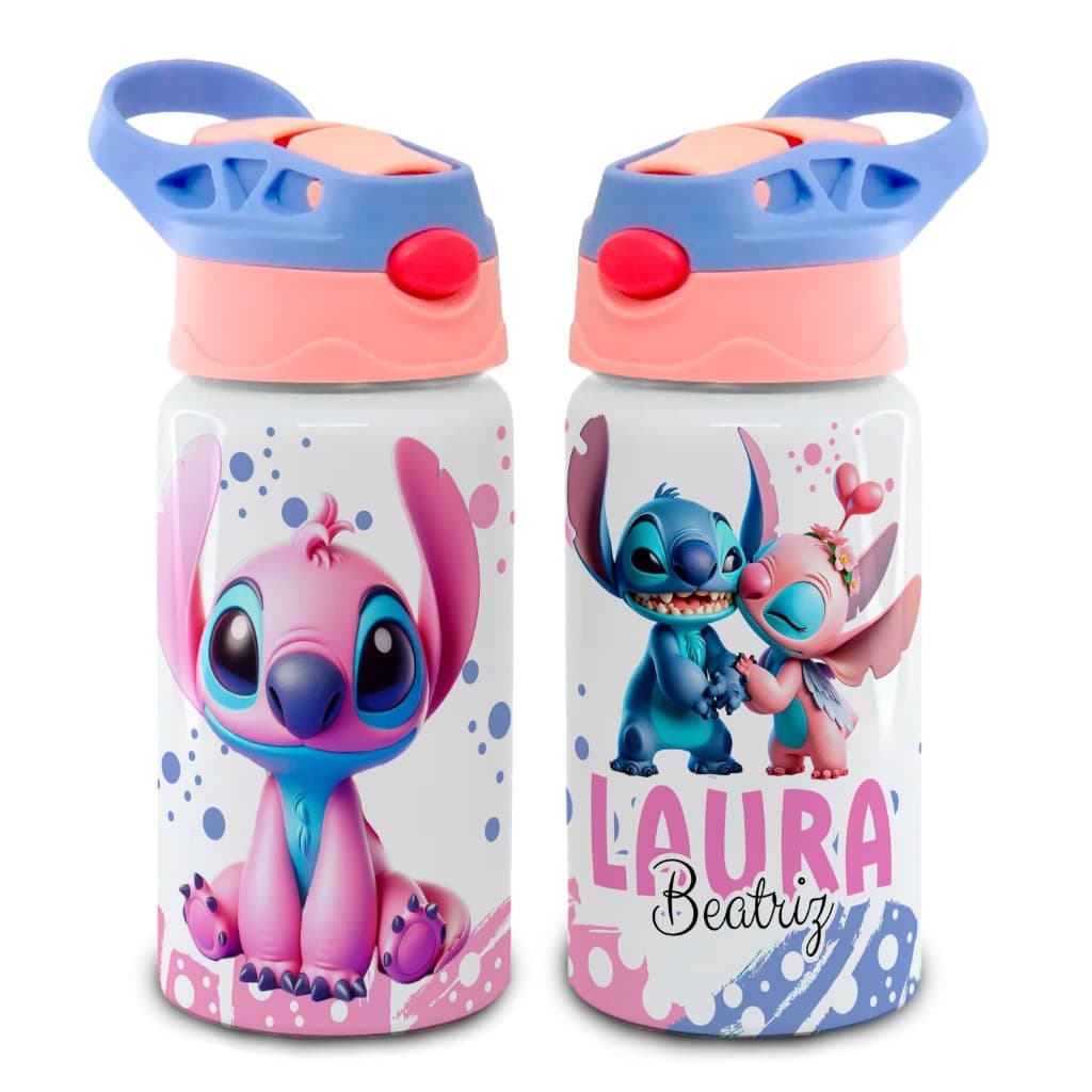 Garrafa Squeeze Escolar Personalizada com Nome - Diversos Temas Infantis