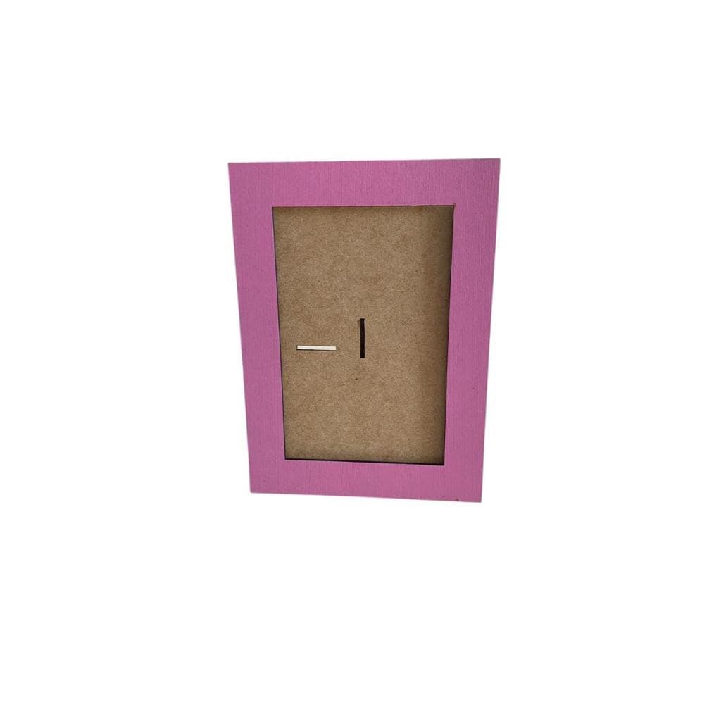 Kit 10 Porta Retrato 10x15cm Liso Em Mdf ROSA
