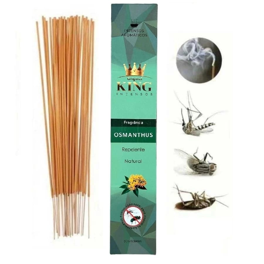Conjunto de incenso repelente de mosquitos/moscas com aroma de Osmanthus (3 caixas incluídas)
