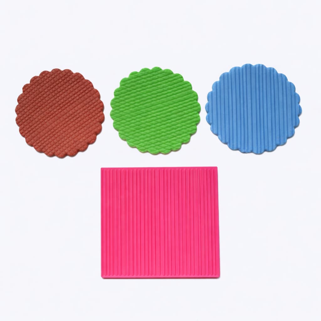 Marcador de Textura em Listras para Pasta Americana - 7x7cm