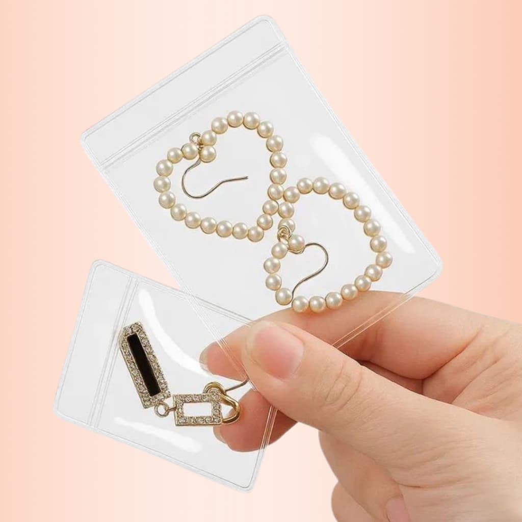 Saquinho Zip Transparente PE Alta Resistência 4x6 e 5x7 cm Joias Bijuterias Proteção Organização