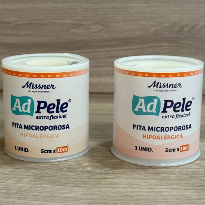 Micropore Branco Hipoalérgica kit c/ 2 unidades 5cm x 10m - MISSNER
