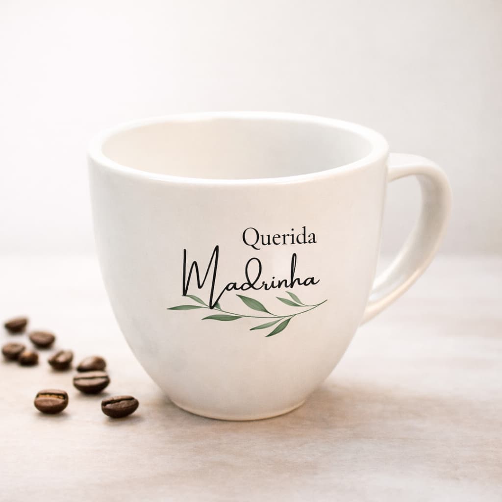 Xícara e Caneca avulsa para padrinhos de casamento e batizado personalizada