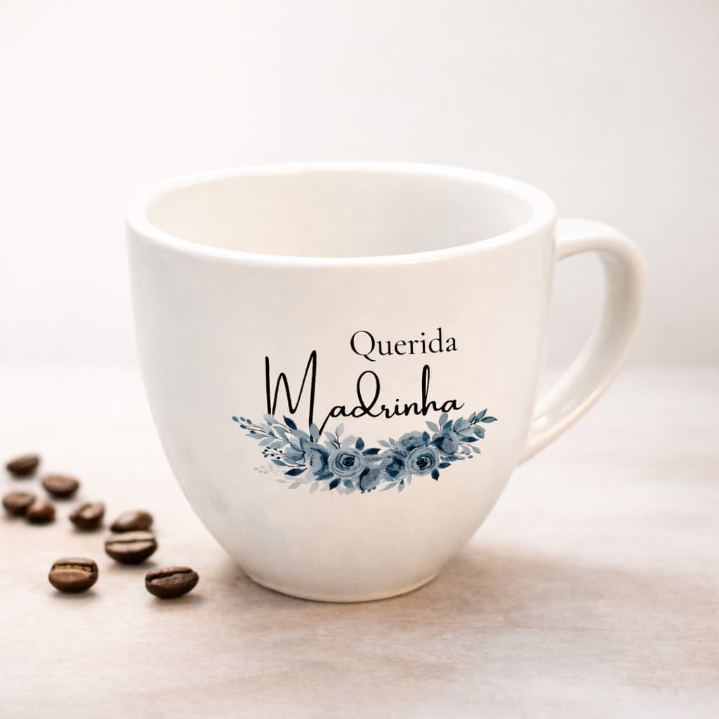 Xícara avulsa para padrinhos de casamento e batizado personalizada