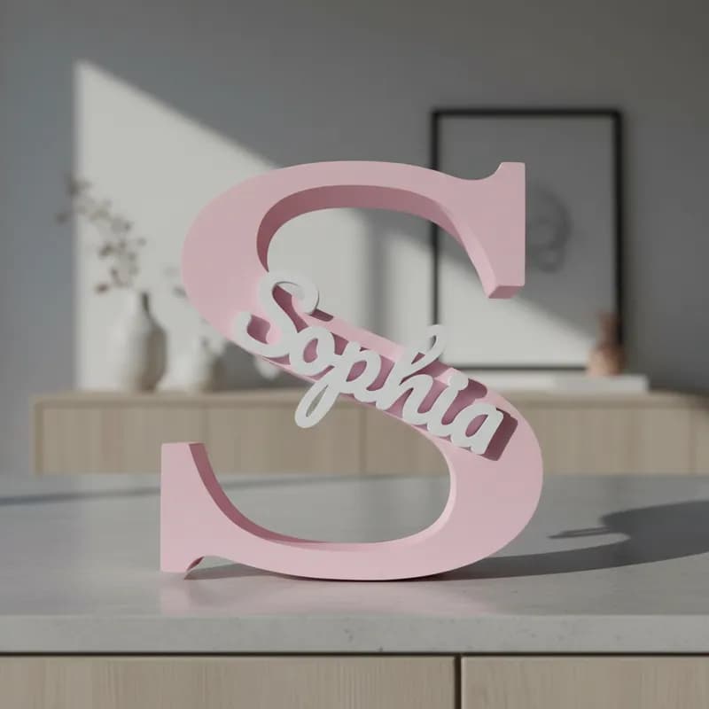 Letra 3D Personalizada com Nome – Decoração !