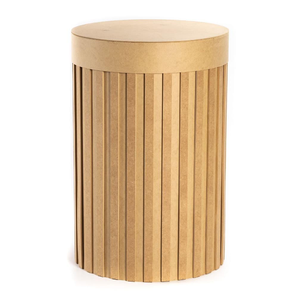 CILINDRO GRANDE RIPADO EM MDF 80x50 cm REFORÇADO