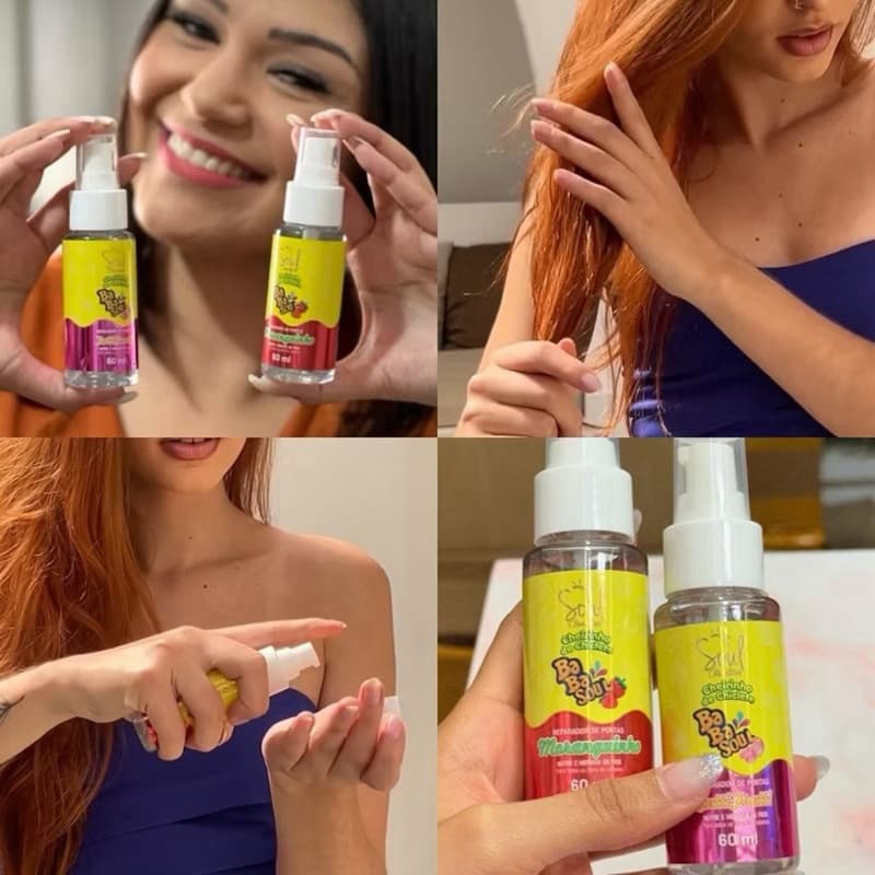 Reparador de Pontas Babasoul cheiro de morango
