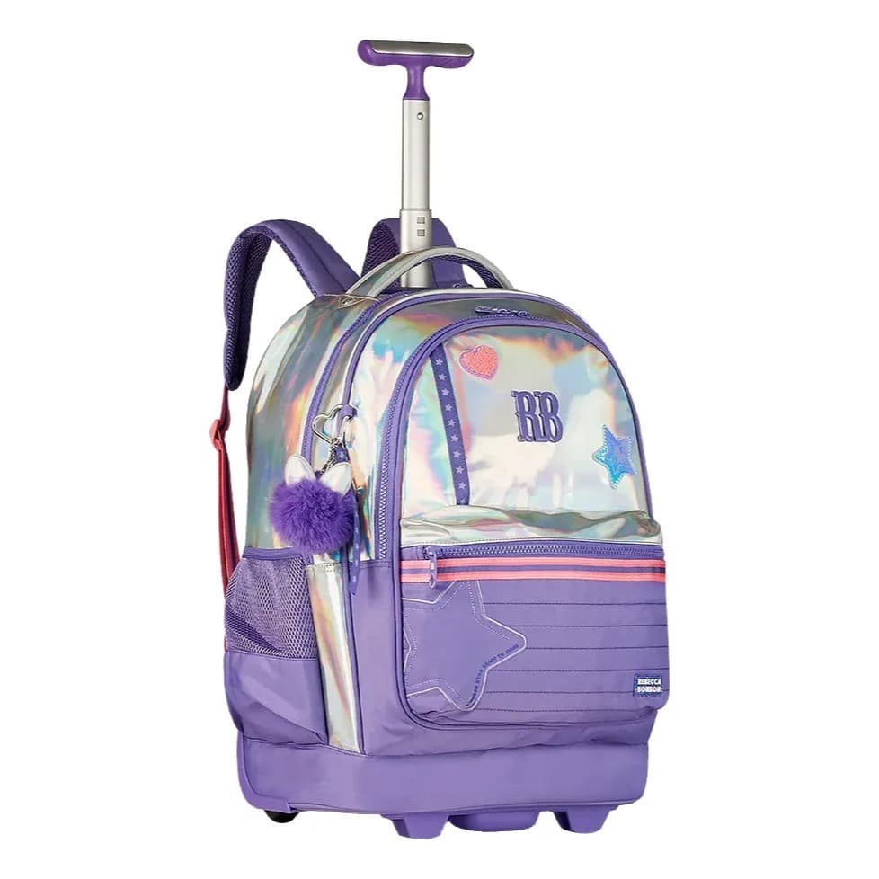 Mochila De Rodinhas Rebecca Bonbon Holográfica Holo Shine MODELO 2026