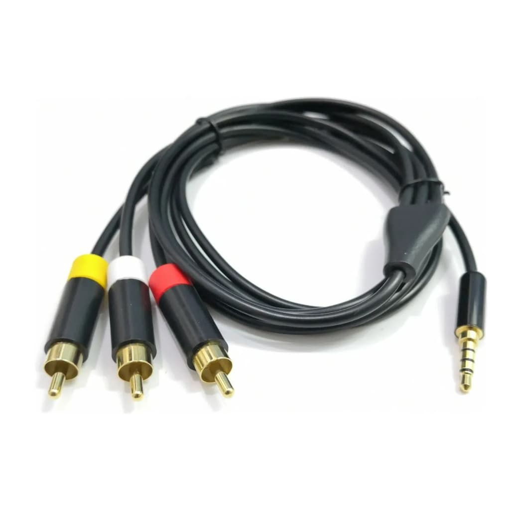 Cabo Áudio e Vídeo para Xbox 360  Rca Video Audio Tv
