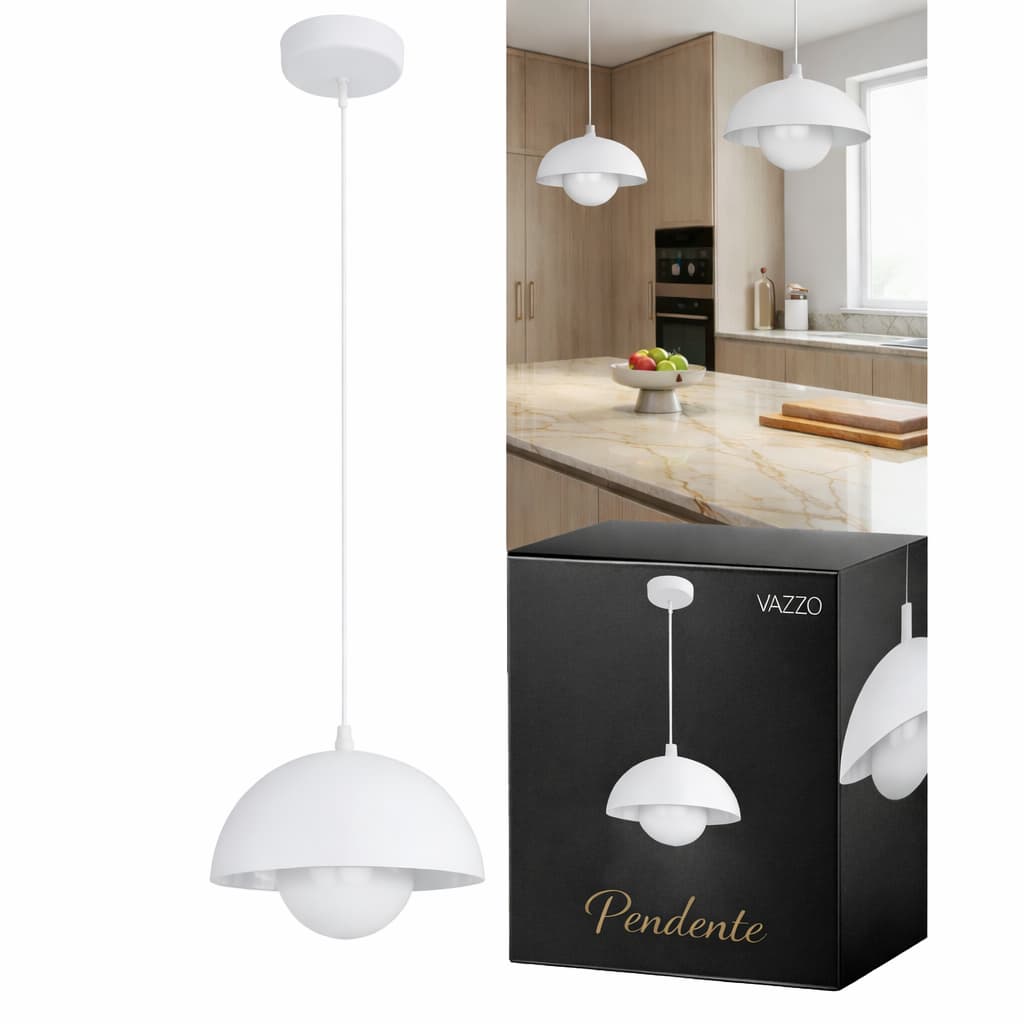 Pendente Moderno para Sala Banheiro Cozinha LED 23cm x 16cm E27 Bivolt Vazzo