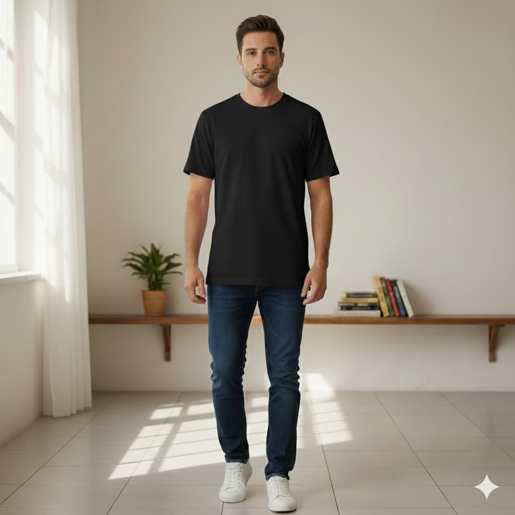 CAMISETA MASCULINO CORES LISAS PROMOÇÃO MASCULINA BLUSA